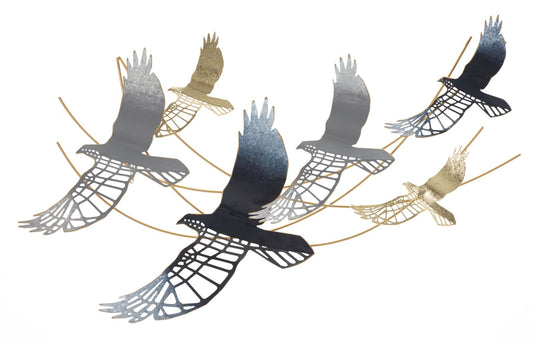 PANNEAU EN FERRO OISEAU CM 90,8X6,4X50,8