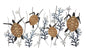 PANNELLO EN FERRO TORTUE CM 132,7X5,7X69,9