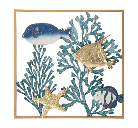 PANNELLO EN FERRO POISSON CM 50,2X3,8X50,2