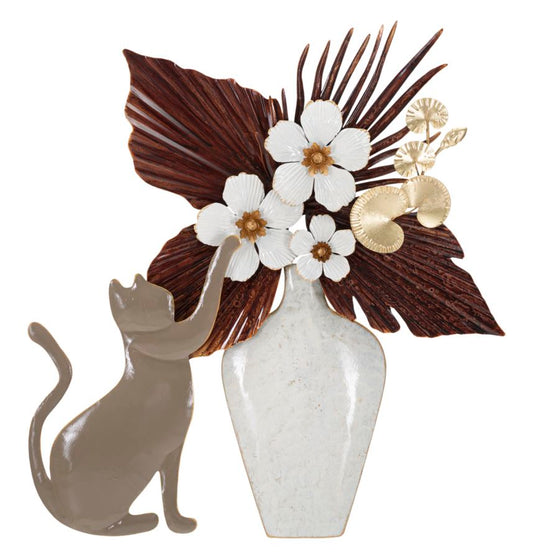 PANNEAU EN FERRO CHAT CM 54,6X8,9X59,7