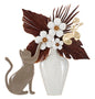 PANNEAU EN FERRO CHAT CM 54,6X8,9X59,7
