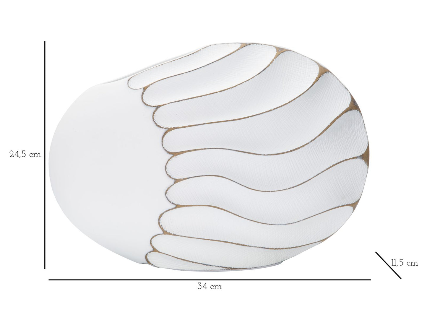 LIGNES R¨¦SINE VASO CM 34X11,5X24,5