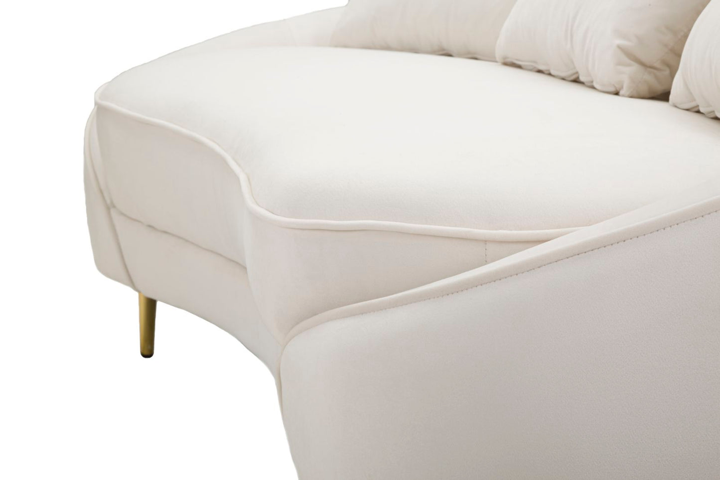 DIVANO 3 POSTI OSLO C/CUSCINI CREMA CM 185X84X68