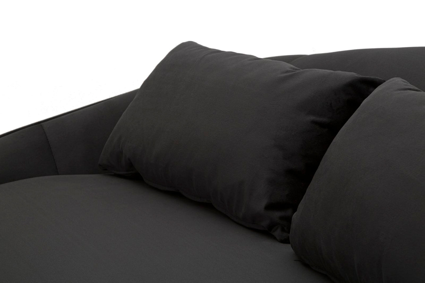 DIVANO 3 POSTI OSLO C/CUSCINI NOIR CM 185X84X68