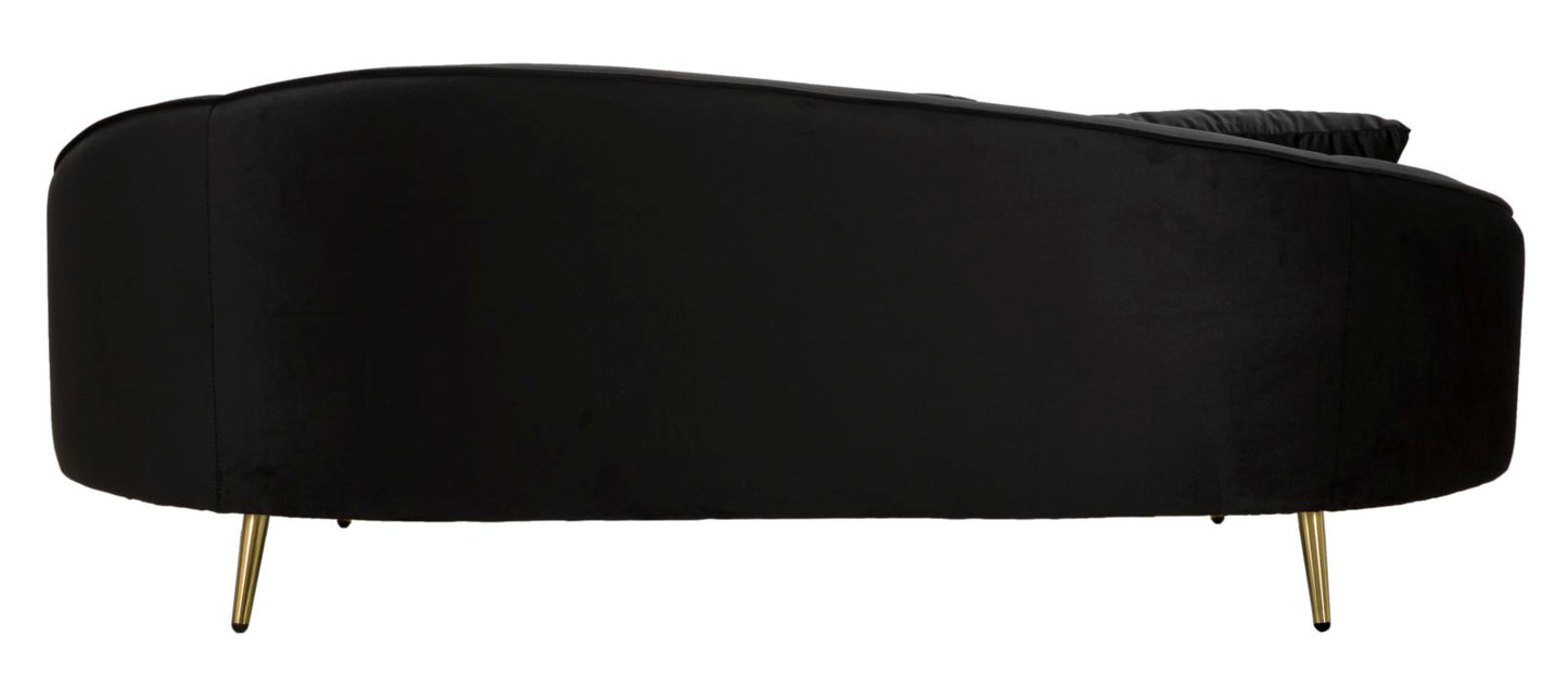 DIVANO 3 POSTI OSLO C/CUSCINI NOIR CM 185X84X68