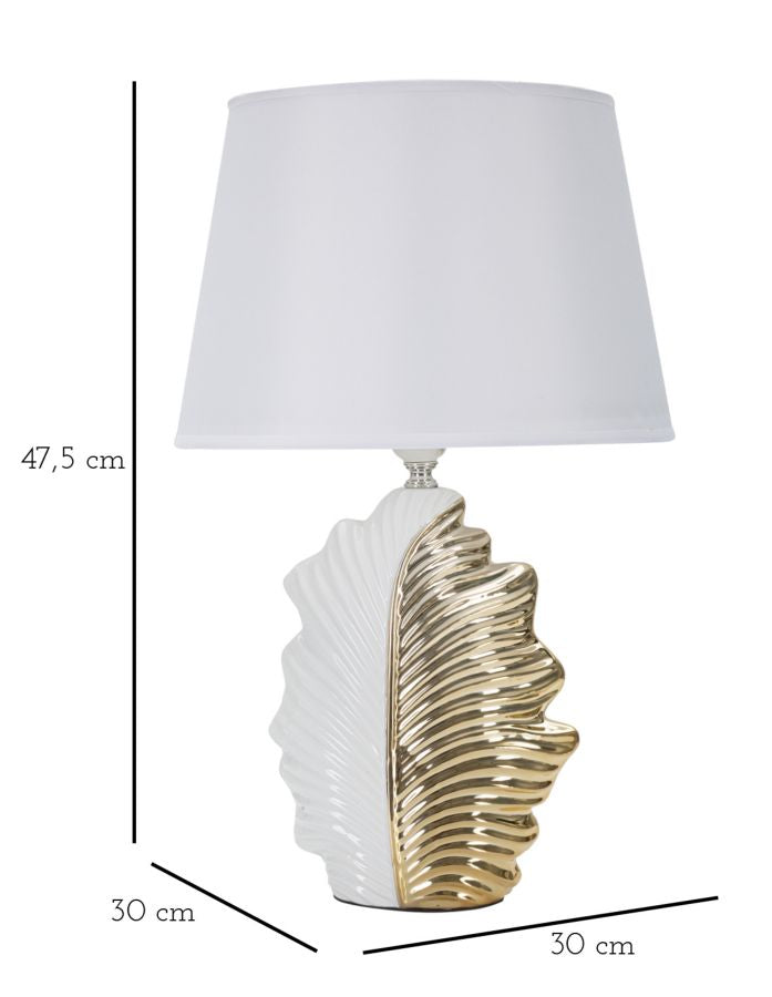 LAMPADA DA TAVOLO GLAM FEUILLE CM 30X47,5