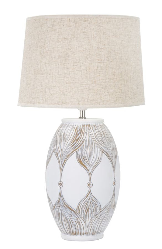 LAMPADA DA TAVOLO RESINA OVALE ATENE CM ? 38X67