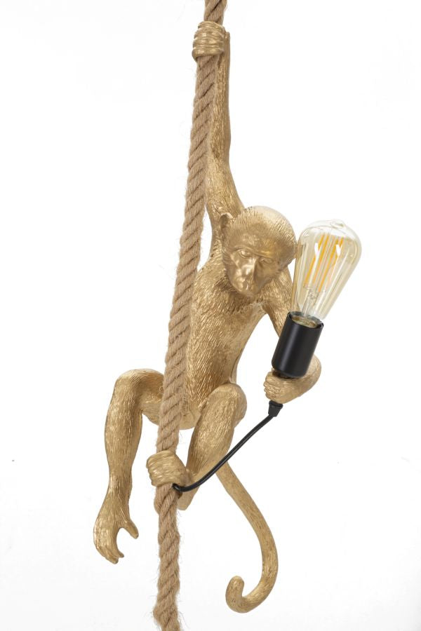 LAMPADARIO SINGE ORO CM 27X32X60