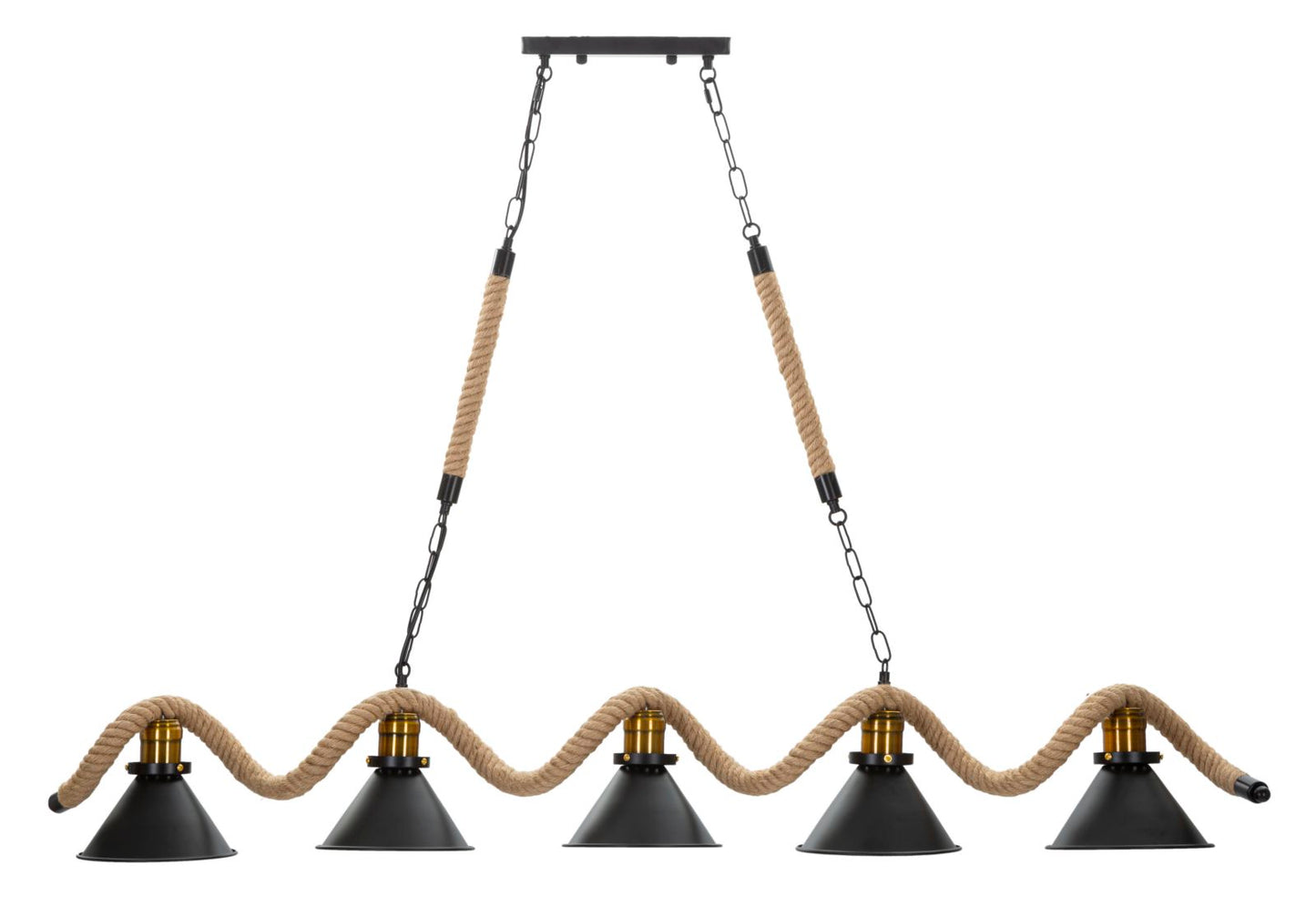 LAMPADARAIO COUPE/CORDE 5 LUCI CM 130X20X80