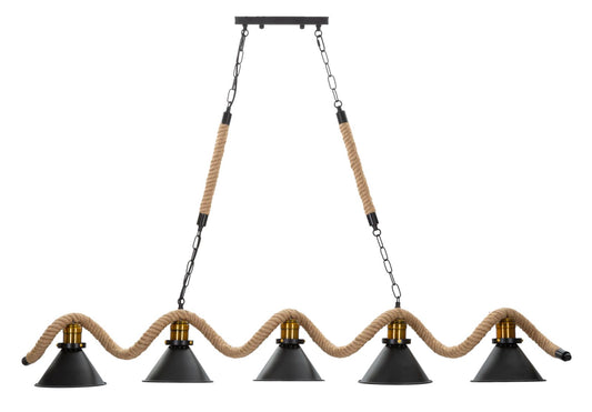LAMPADARAIO COUPE/CORDE 5 LUCI CM 130X20X80