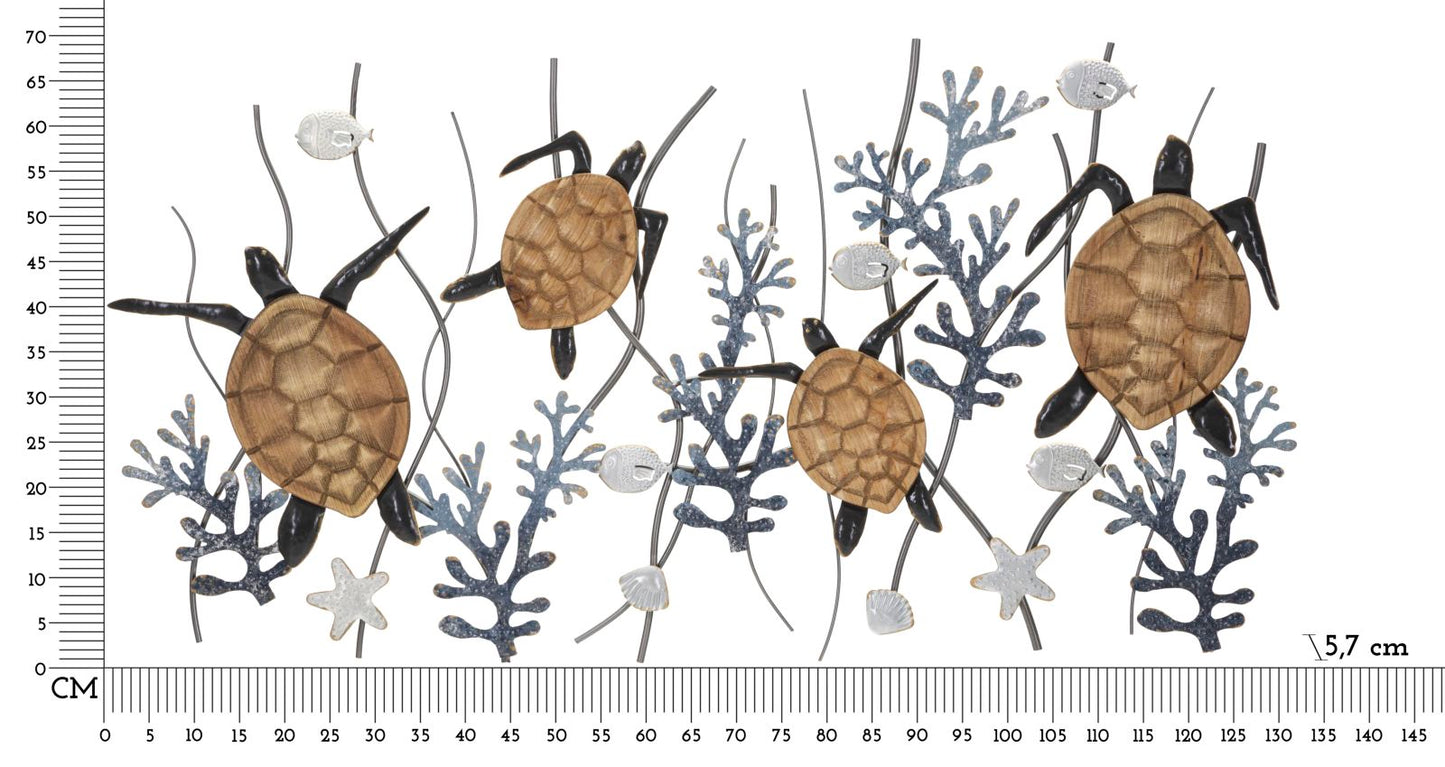 PANNELLO EN FERRO TORTUE CM 132,7X5,7X69,9