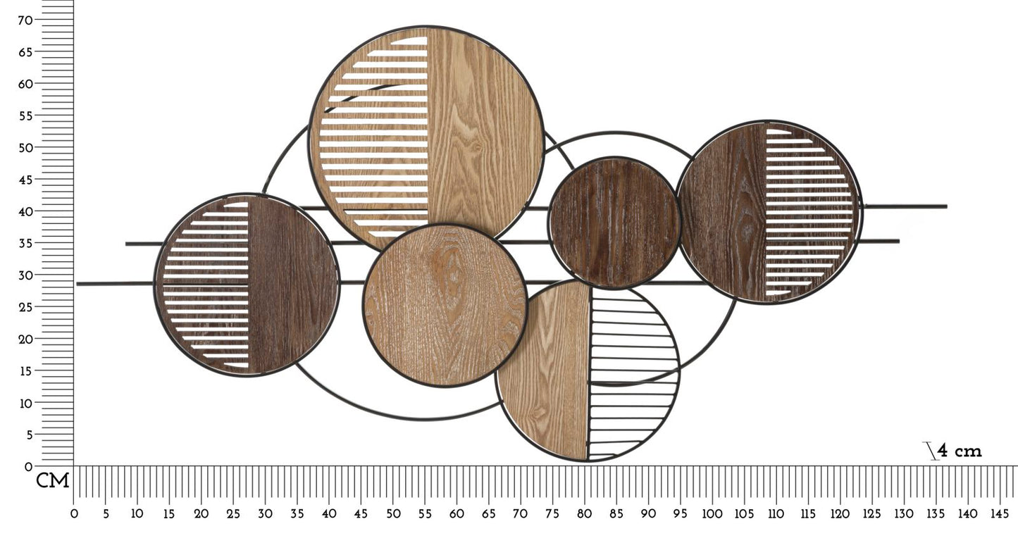 PANNELLO EN FERRO WOODY CM 134X4X69,2