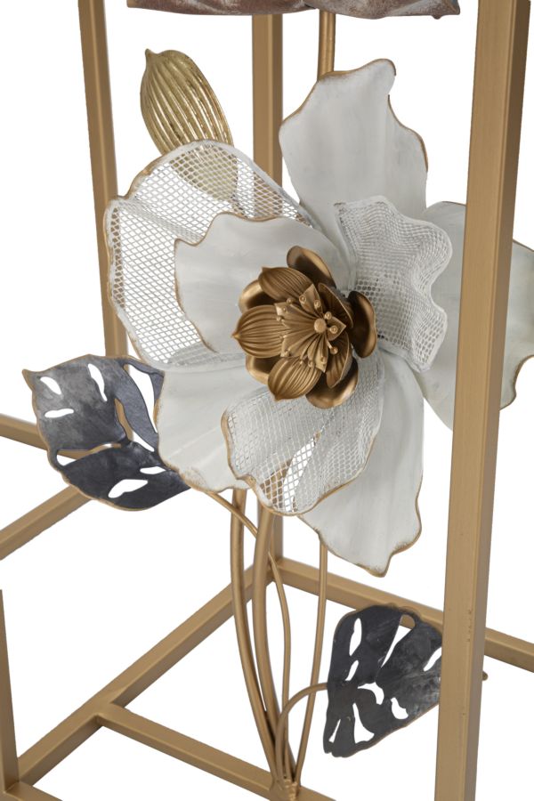 TAVOLINETTI FLEUR COPPIA CM 36X36X70-30X30X60