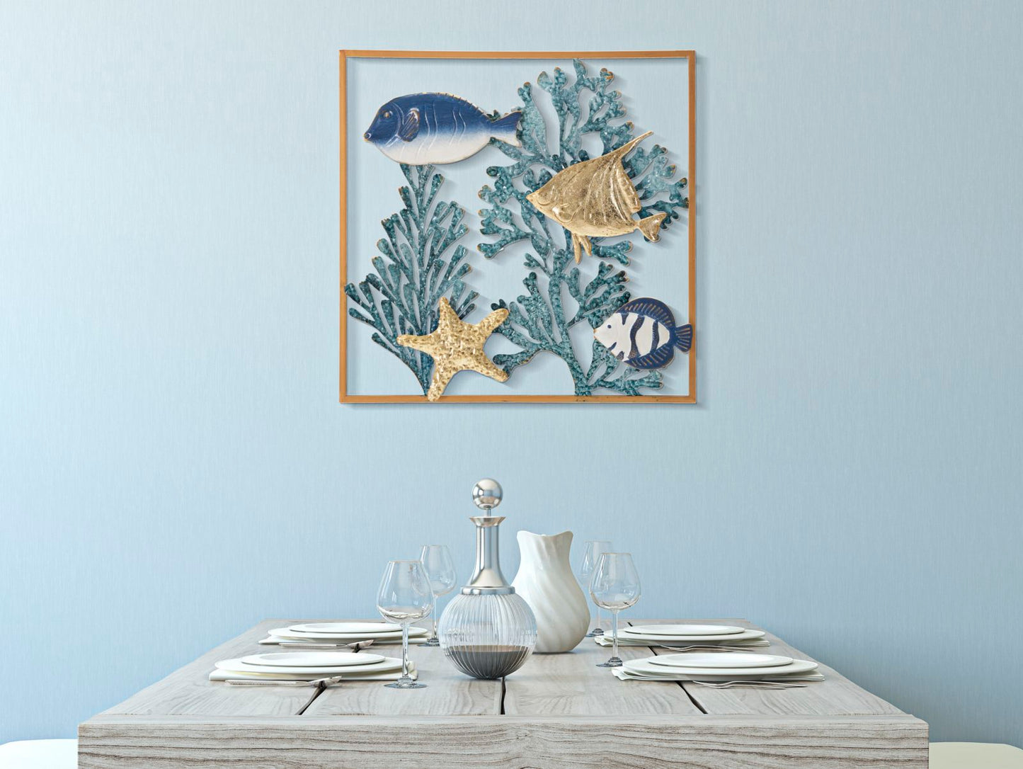 PANNELLO EN FERRO POISSON CM 50,2X3,8X50,2