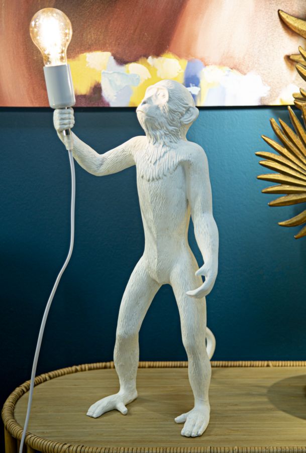 LAMPADA DA TAVOLO SINGE BIANCO CM ? 26X34X55