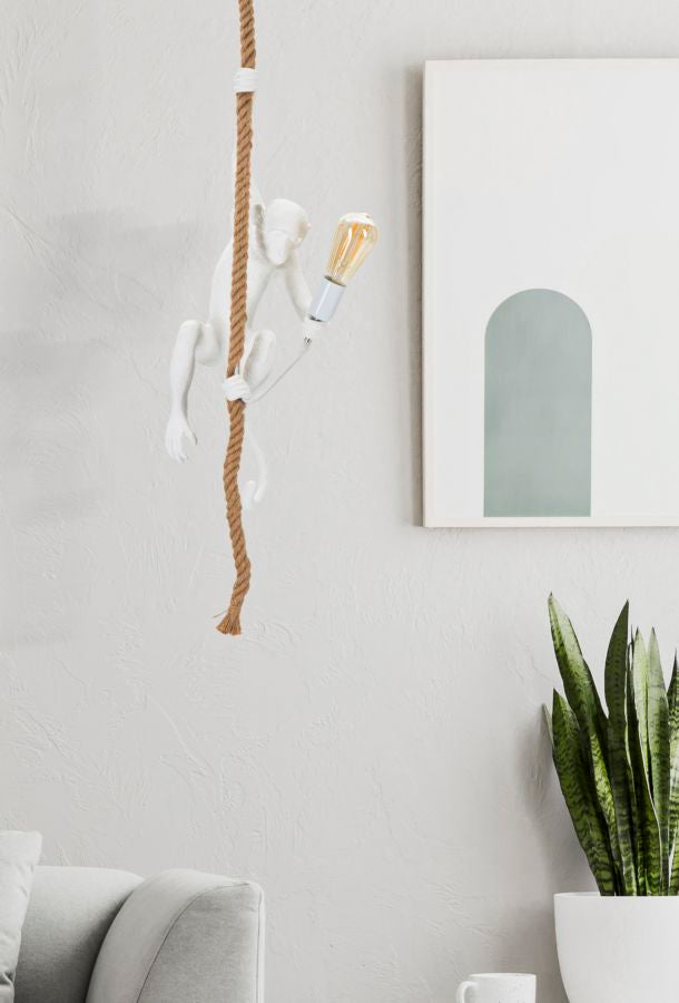 LAMPADARIO SINGE BIANCO CM ? 27X32X60
