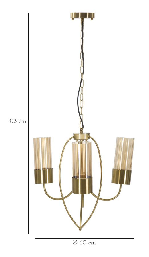 LAMPADARIO VERSAILLES 3 LUCI CM ? 60X103