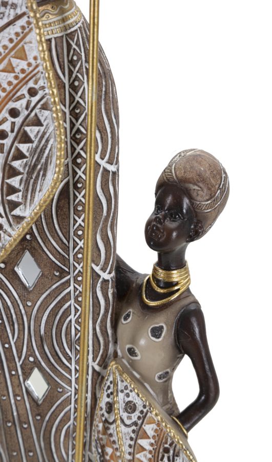 MASAI TRIBAL C/FIGLIO CM 11,5X8,5X46
