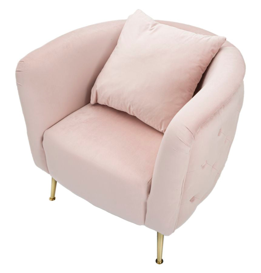 POLTRONA BUCAREST ROSE CM 76X74X73