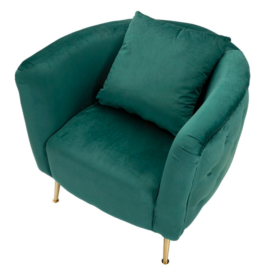 POLTRONA BUCAREST VERT CM 76X74X73