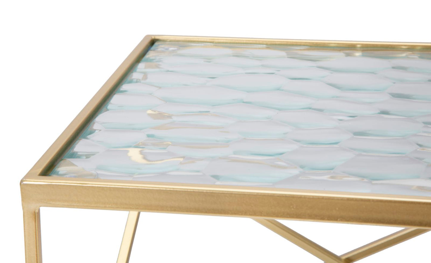 TAVOLINETTI VERRE COPPIA CM 31,5X31,5X68-28X28X64