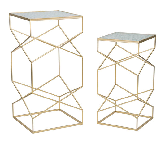 P/TELEFONO VERRE COPPIA CM 50X50X100-40X40X80