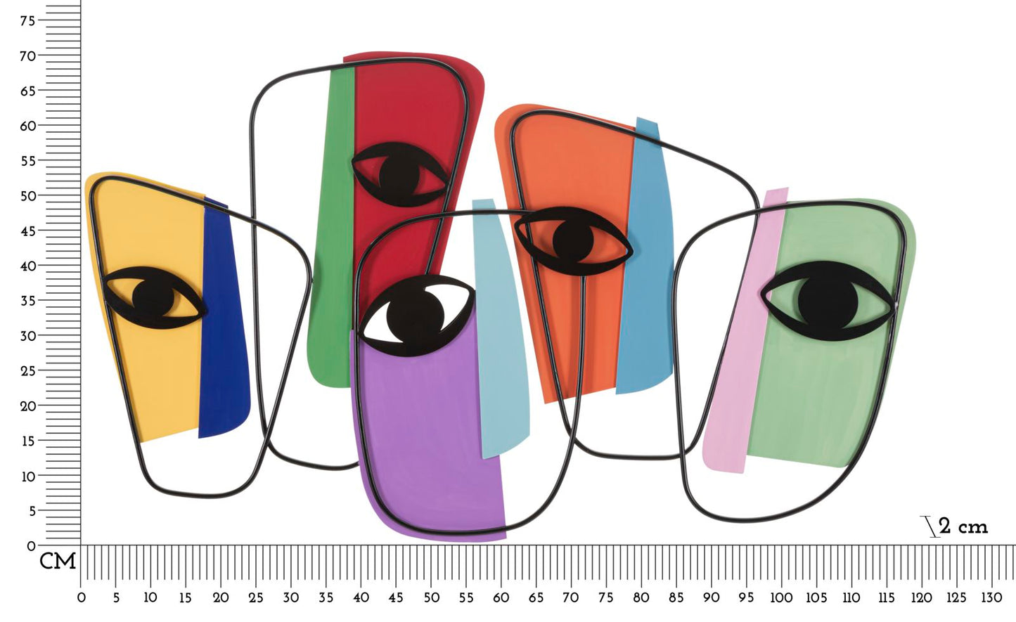PANNELLO DA MURO YEUX -B- CM 120X2X72