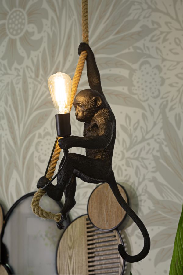 LAMPADARIO SINGE NERO CM ? 27X32X60