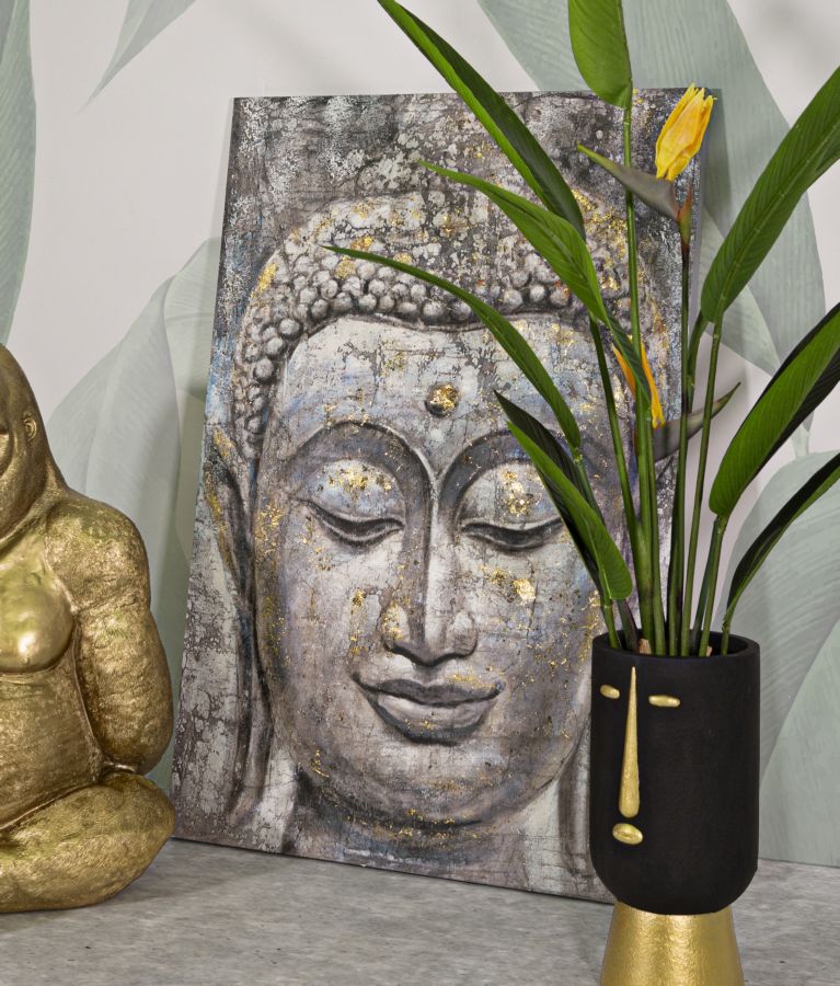 DIPINTO SU TELA FACE BOUDDHA LUMI¨¨RE -A- CM 80X3X120