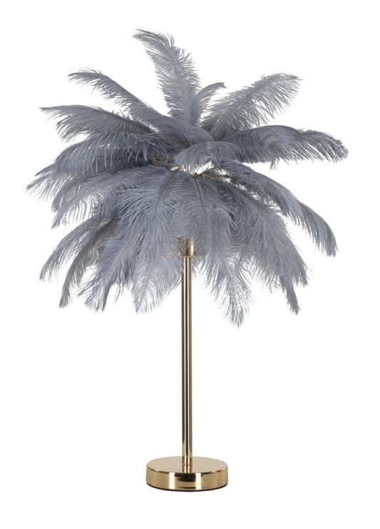 LAMPADA DA TAVOLO PALM GRIGIA CM ? 55X60