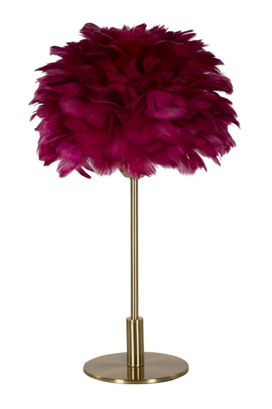 LAMPADA DA TAVOLO BOULE PLUME BORDEAUX CM ? 30X50