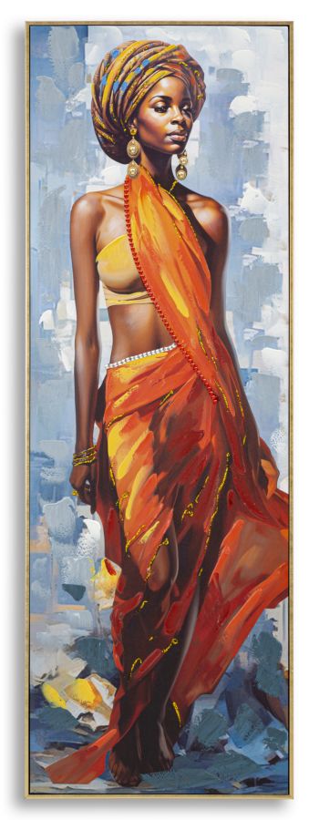 DIPINTO SU TELA C/CORNICHE DAPHNE -A- CM 52X4,5X152