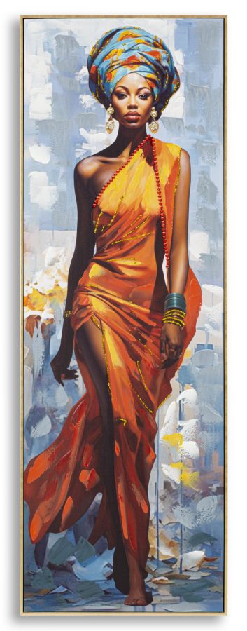 DIPINTO SU TELA C/CORNICHE DAPHNE -B- CM 52X4,5X152