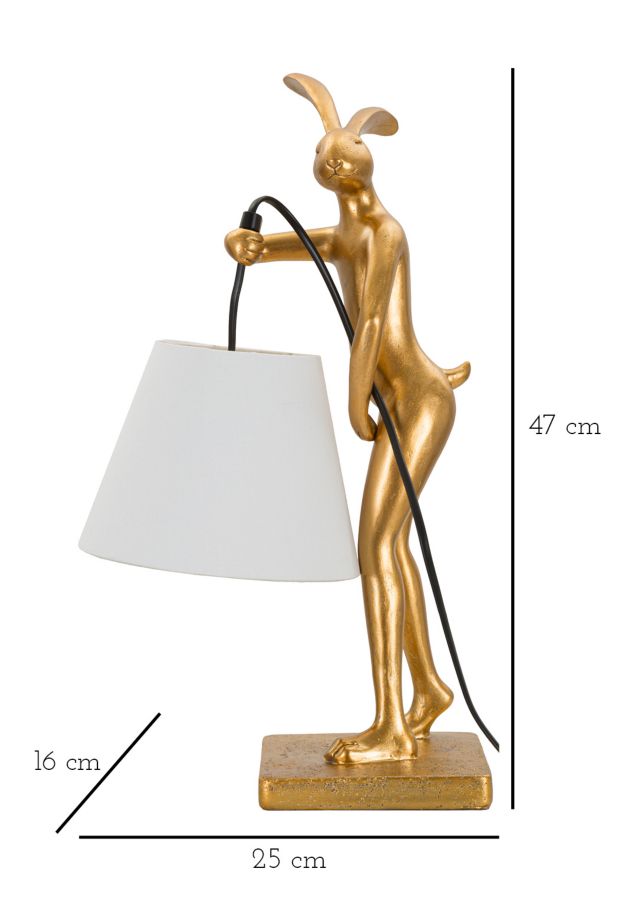 LAMPADA DA TAVOLO SUPPORT LAPIN CM 26x16x47