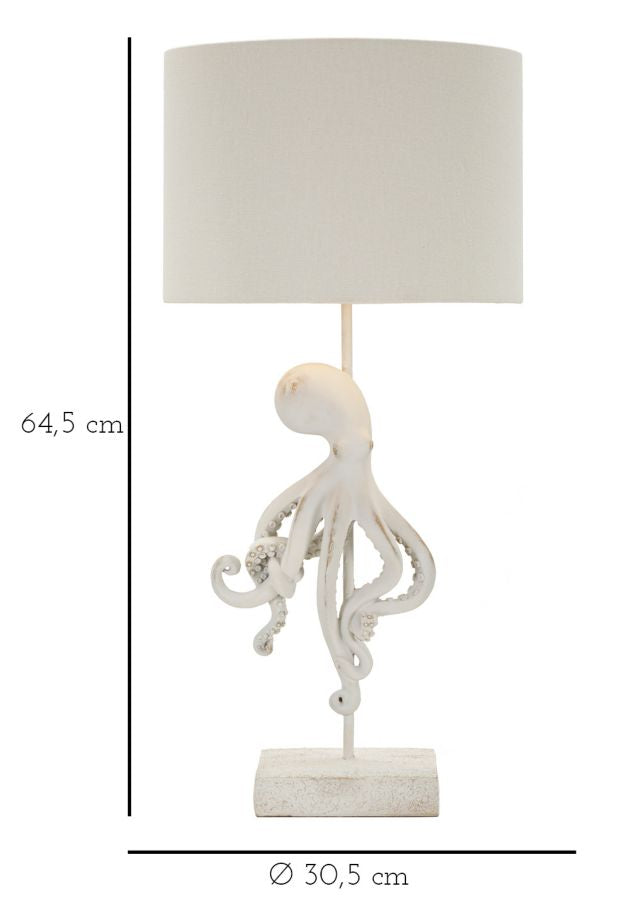 LAMPADA DA TAVOLO POULPE BIANCA CM ? 30,5X64,5