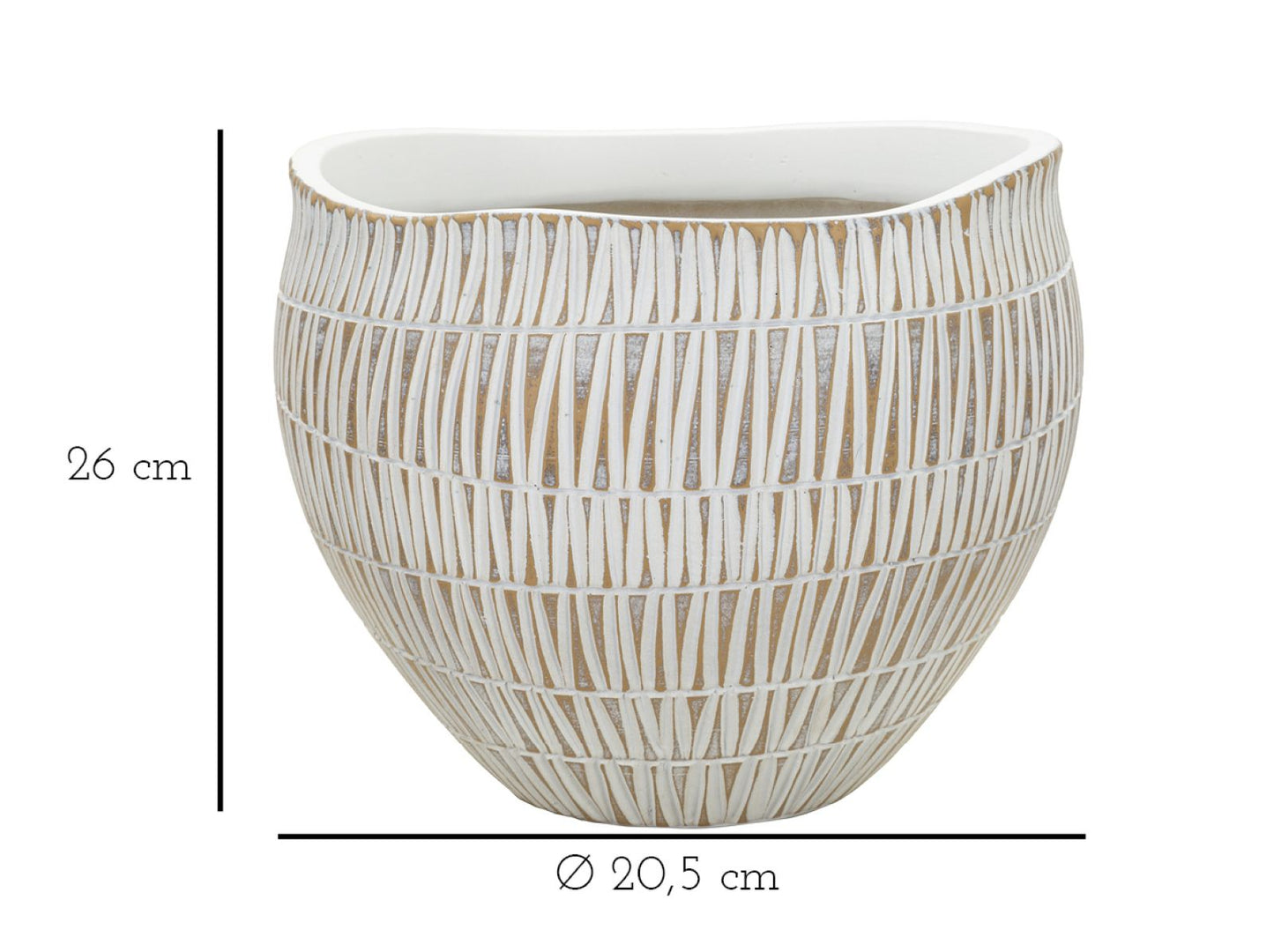 CACHEPOT R¨¦SINE STIKY CM ? 26X20,5