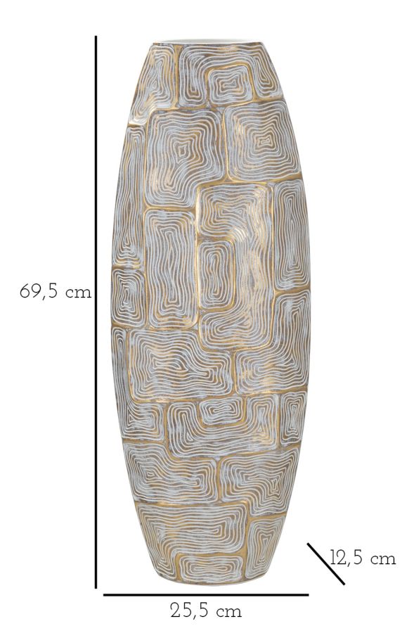 VASO R¨¦SINE TOUR ¨¦CLIPS CM 25,5X12,5X69,5