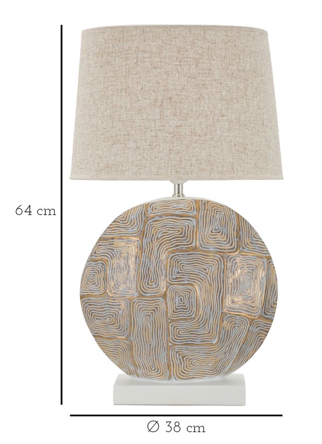 LAMPADA DA TAVOLO RESINA ECLIPS CM ? 38X64