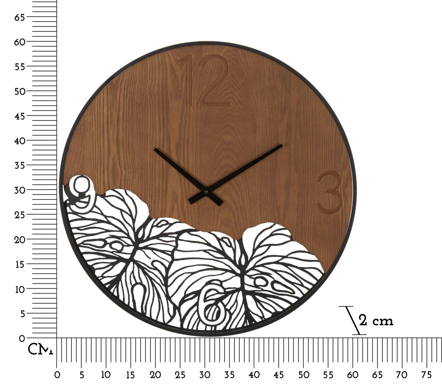 ORLOGIO DA MURO BOIS/FEUILLE CM ? 60X2