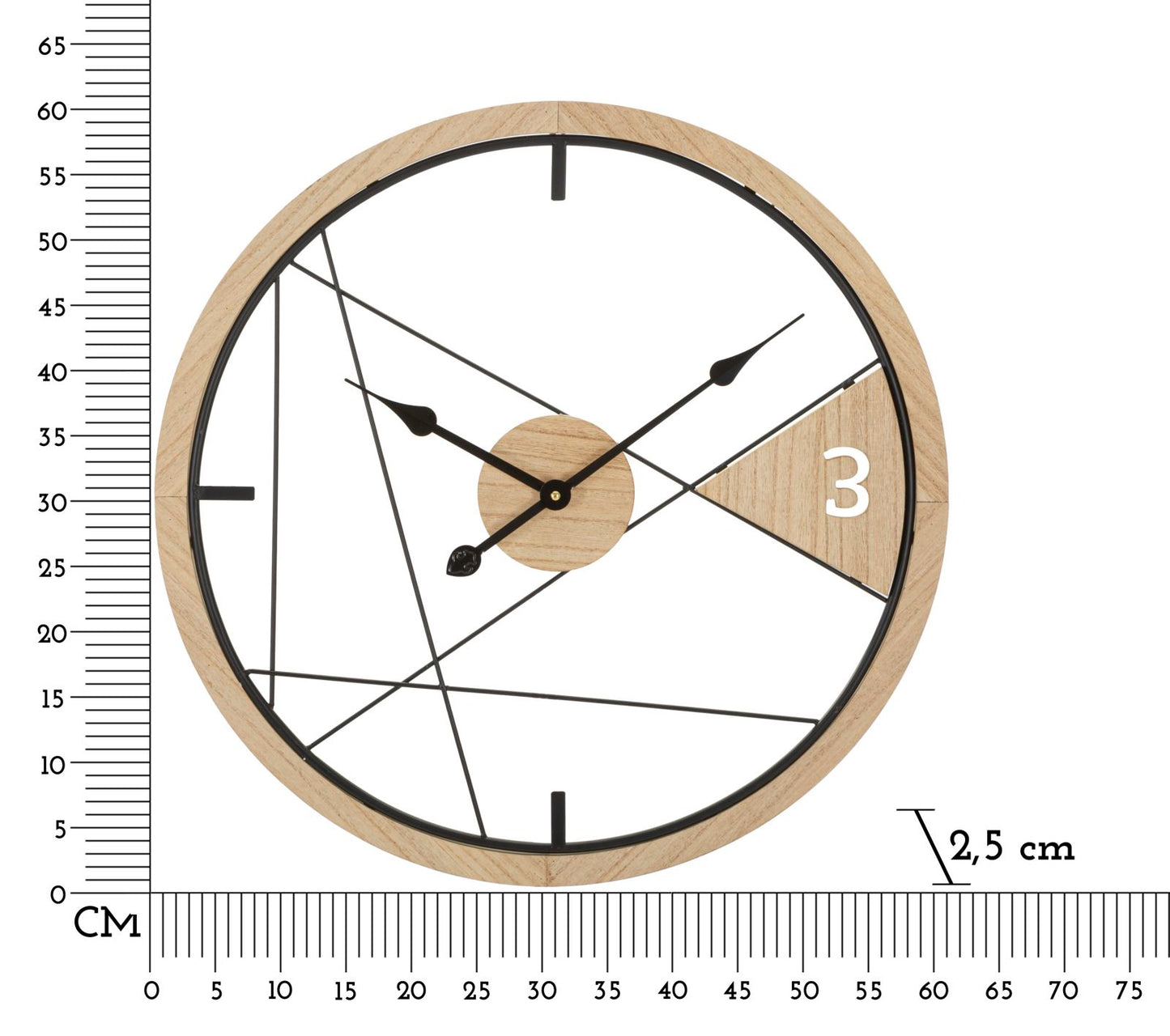 OROLOGIO DA MURO CONCEPTION G¨¦OM¨¦TRIQUE CM ? 60X2,5