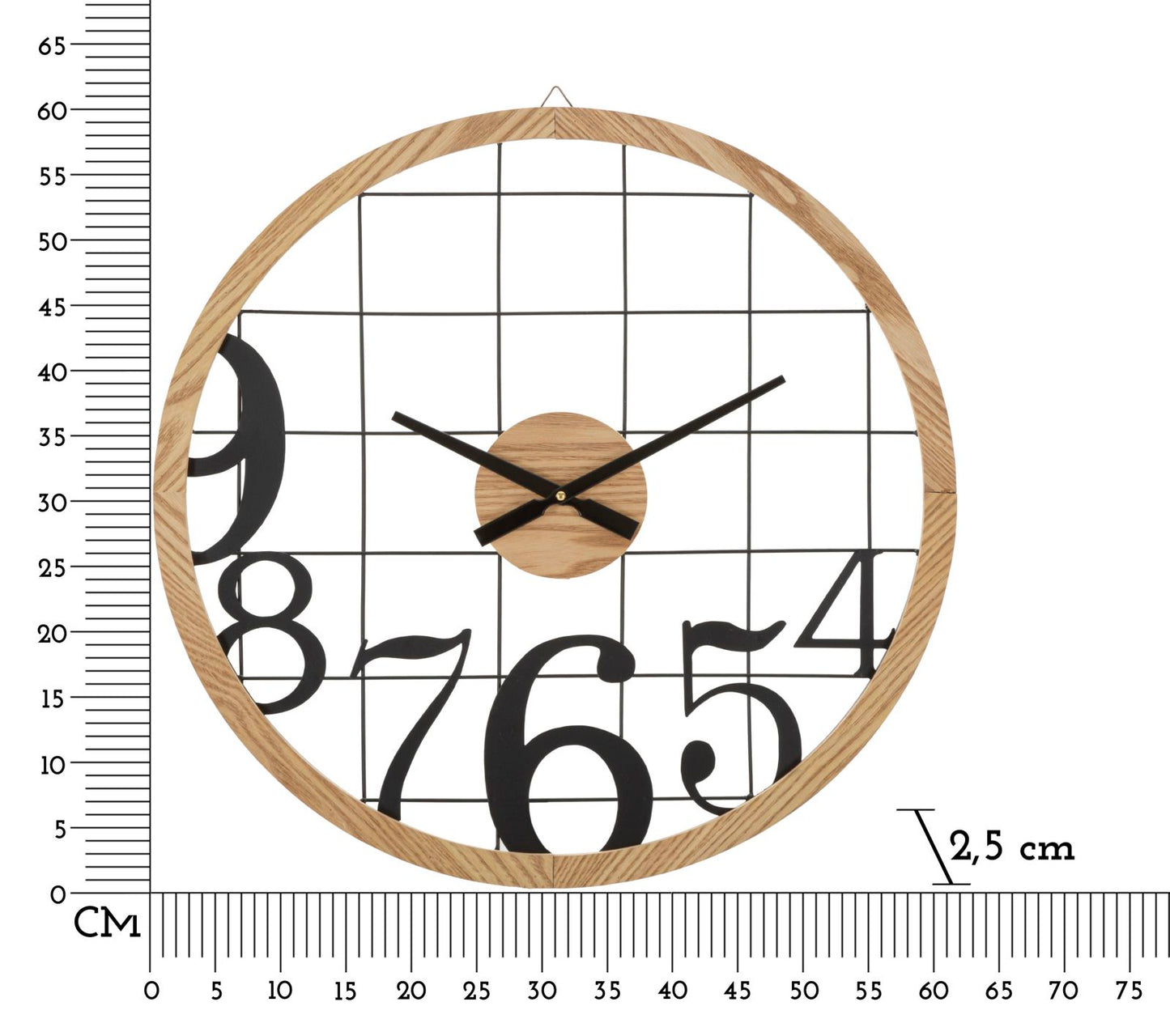 OROLOGIO DA MURO NUM¨¦ROS CM ? 60X2,5
