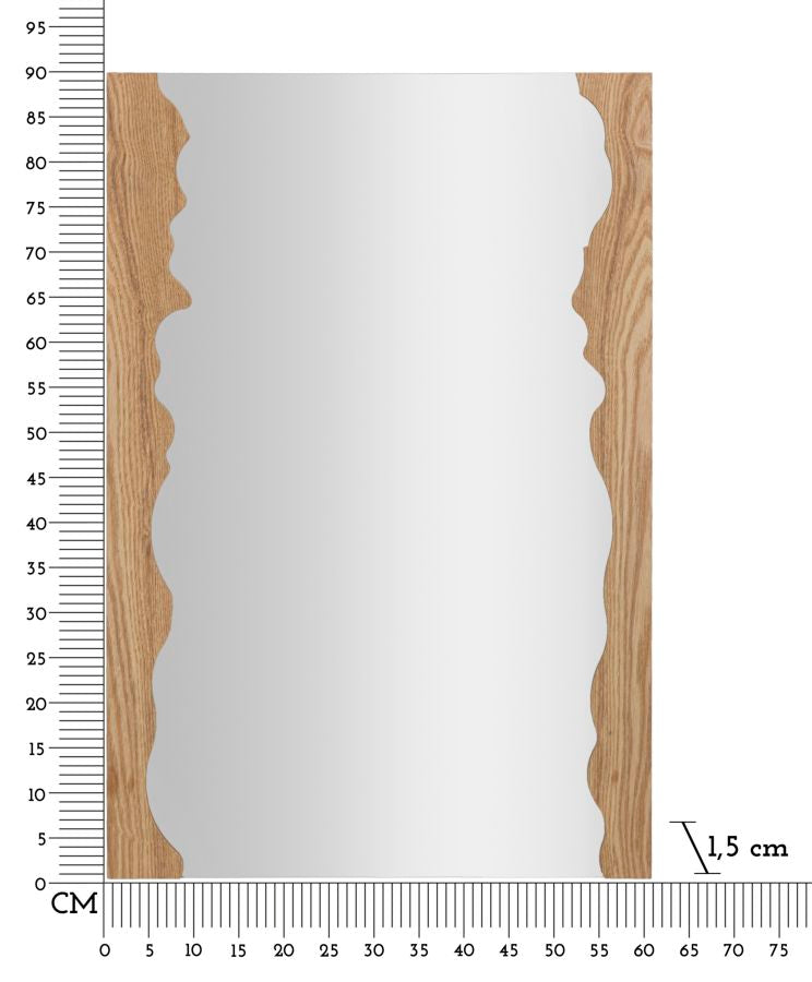 SPECCHIO DA MURO FORME CM 60X1,5X90