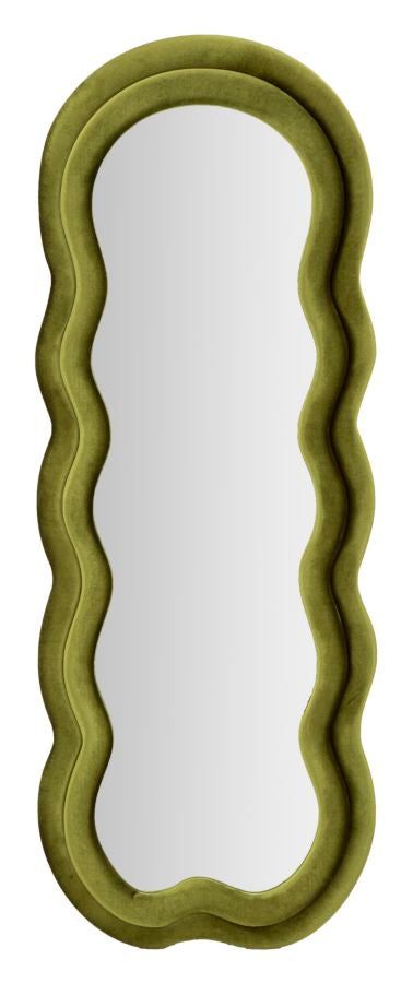 SPECCHIO DA MURO MIKI VELLUTO VERDE CM 60X4X160