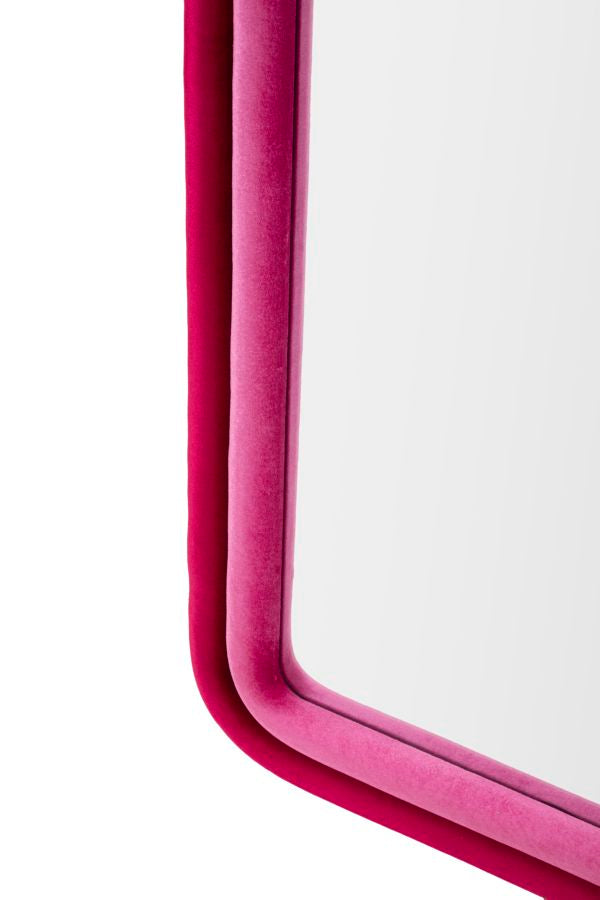 SPECCHIO DA MURO CLOE VELLUTO FUXIA CM 60X4X160