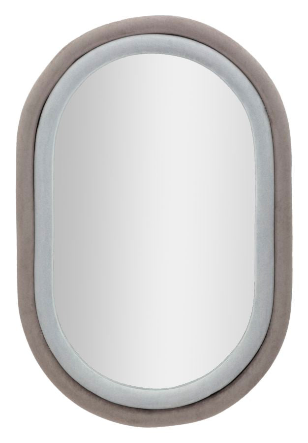 SPECCHIO DA MUTO ANTONY VELLUTO GRIGIO/MIX CM 60X4X90
