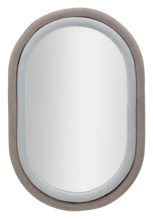 SPECCHIO DA MUTO ANTONY VELLUTO GRIGIO/MIX CM 60X4X90