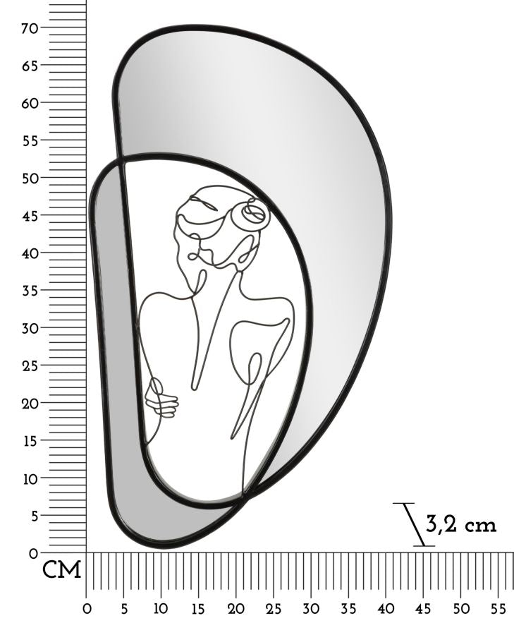 SPECHIO DA MURO NUDIT¨¦ CM 40,6X3,2X70,5