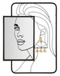 SPECCHIO DA MURO ELEONOR CM 64,8X3,8X85