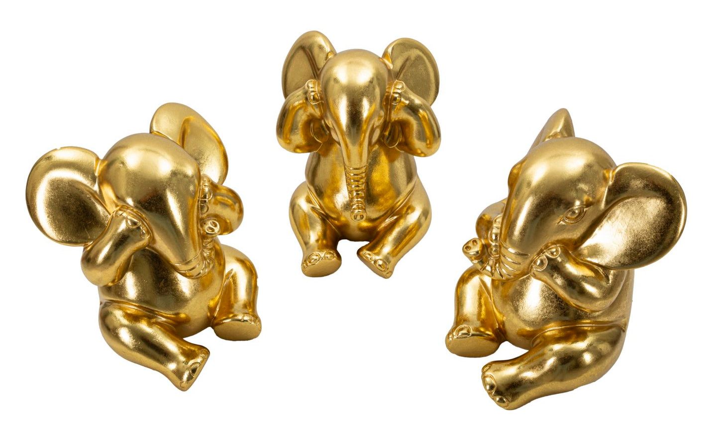 ELEFANTE NON VEDO/NON SENTO/ NON PARLO SET 3 PZ CM ? 15,5X20,5