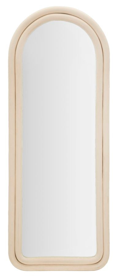 SPECCHIO DA MURO CLOE VELLUTO CREMA CM 60X4X160